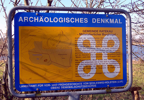 archäologische Schild