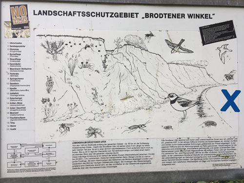 Tafel Landschaftsschutzgebiet „Brodtener Winkel“