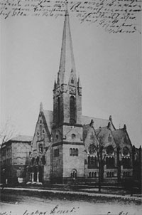 Matthäi Kirche mit Schule in Lübeck