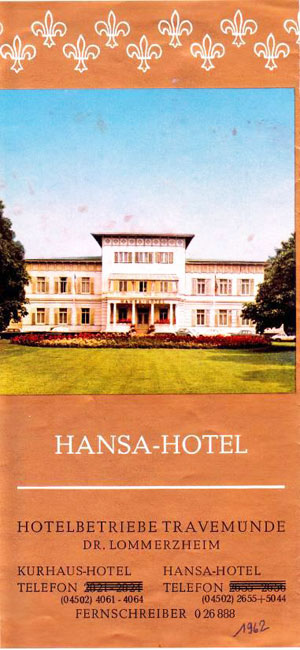 Hansa-Hotel Travemünde - Flyer