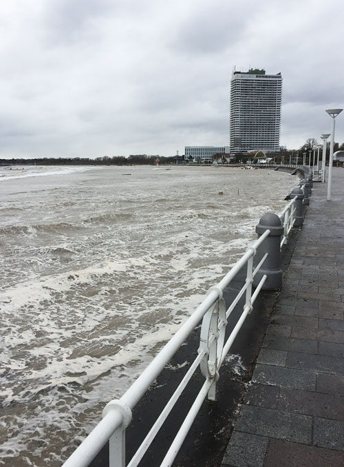 Hochwasser Travemünde 2020