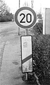 Verkehrsschild Bahnübergang