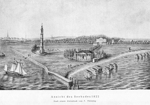 Ansicht des Seebades 1822