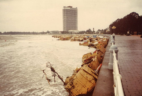 Sturmflut in Travemünde